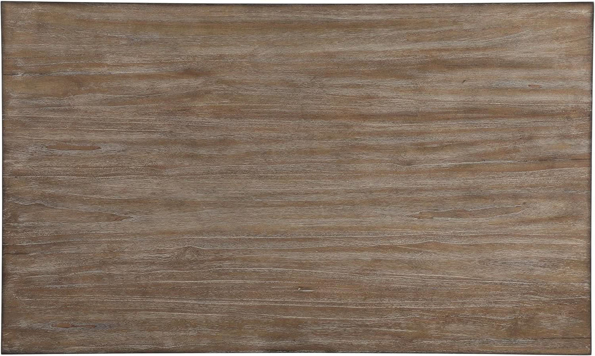 Seven Piece Rectangular Dining Table Set Two Tone Finish