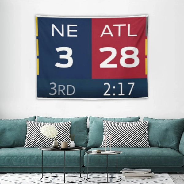 28-3 Patriots-Falcons Tapestry