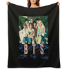BTS Group Sign Travel-friendly Throw Blanket