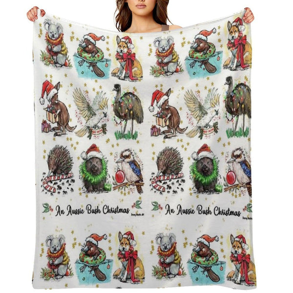 An Aussie Bush Christmas Throw Blanket