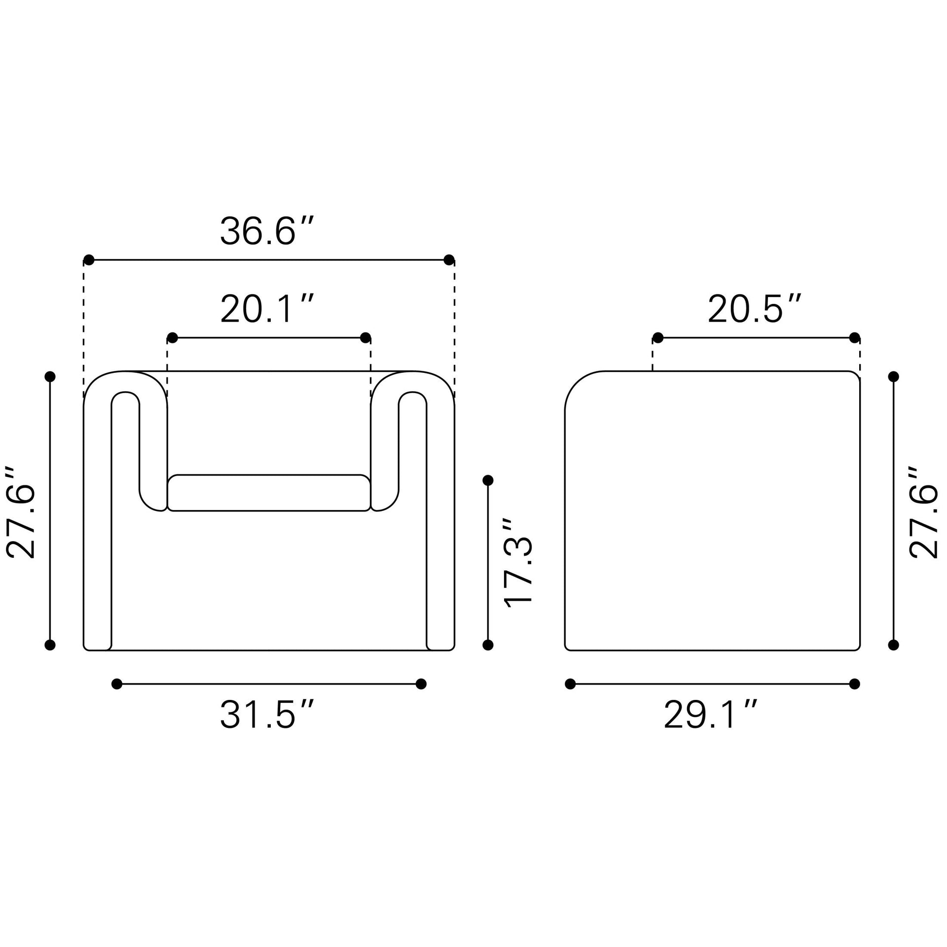 Viana Accent Chair Burnt Orange