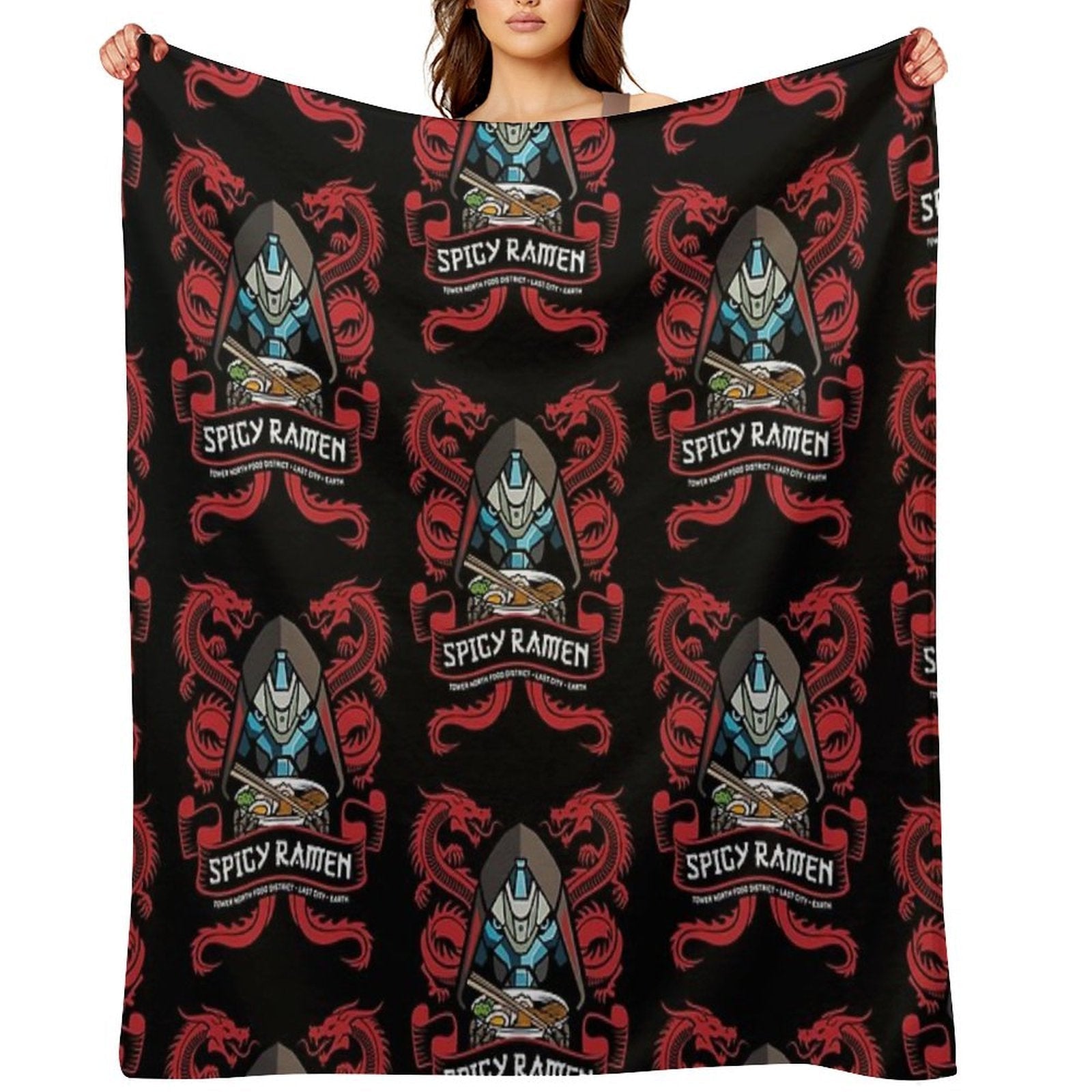 Ramen Shop Quick-dry Throw Blanket
