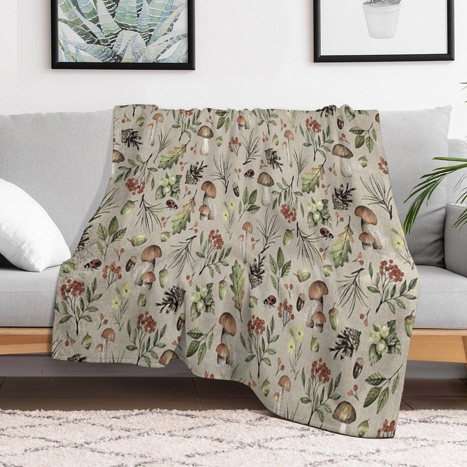Sweet Autumn Pattern Throw Blanket