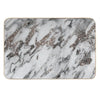 Classic White Marble Silver Glam #1 (Photo of Glitter Only - Not Reflective) Bath Mat