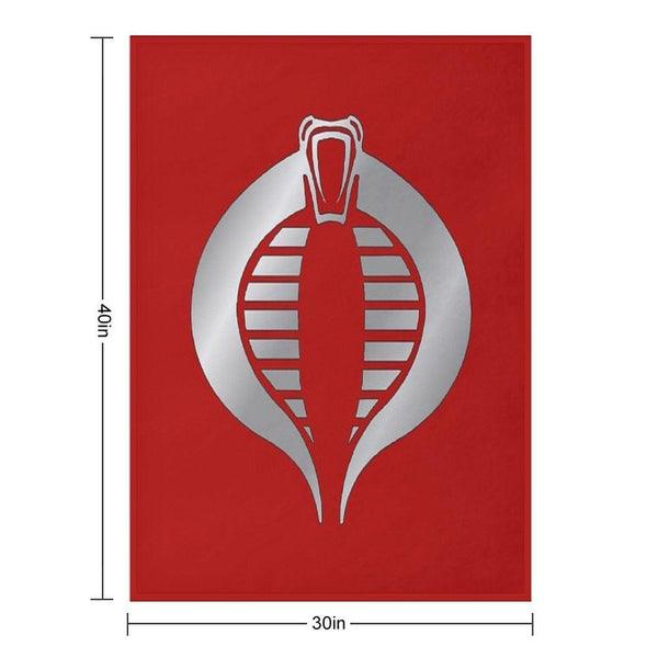 Cobra Crimson Guard Logo Throw Blanket