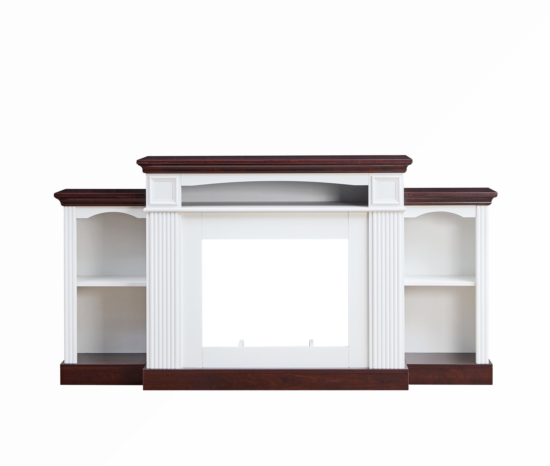 Farmhouse Style Fireplace TV Stand for 70-inch TV BLAKHOM
