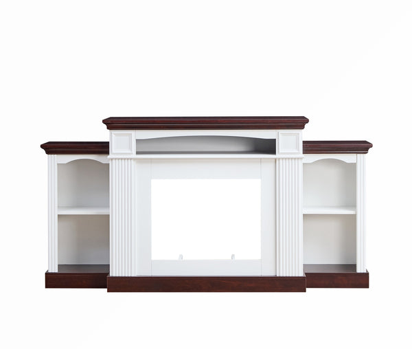 Farmhouse Style Fireplace TV Stand for 70-inch TV BLAKHOM