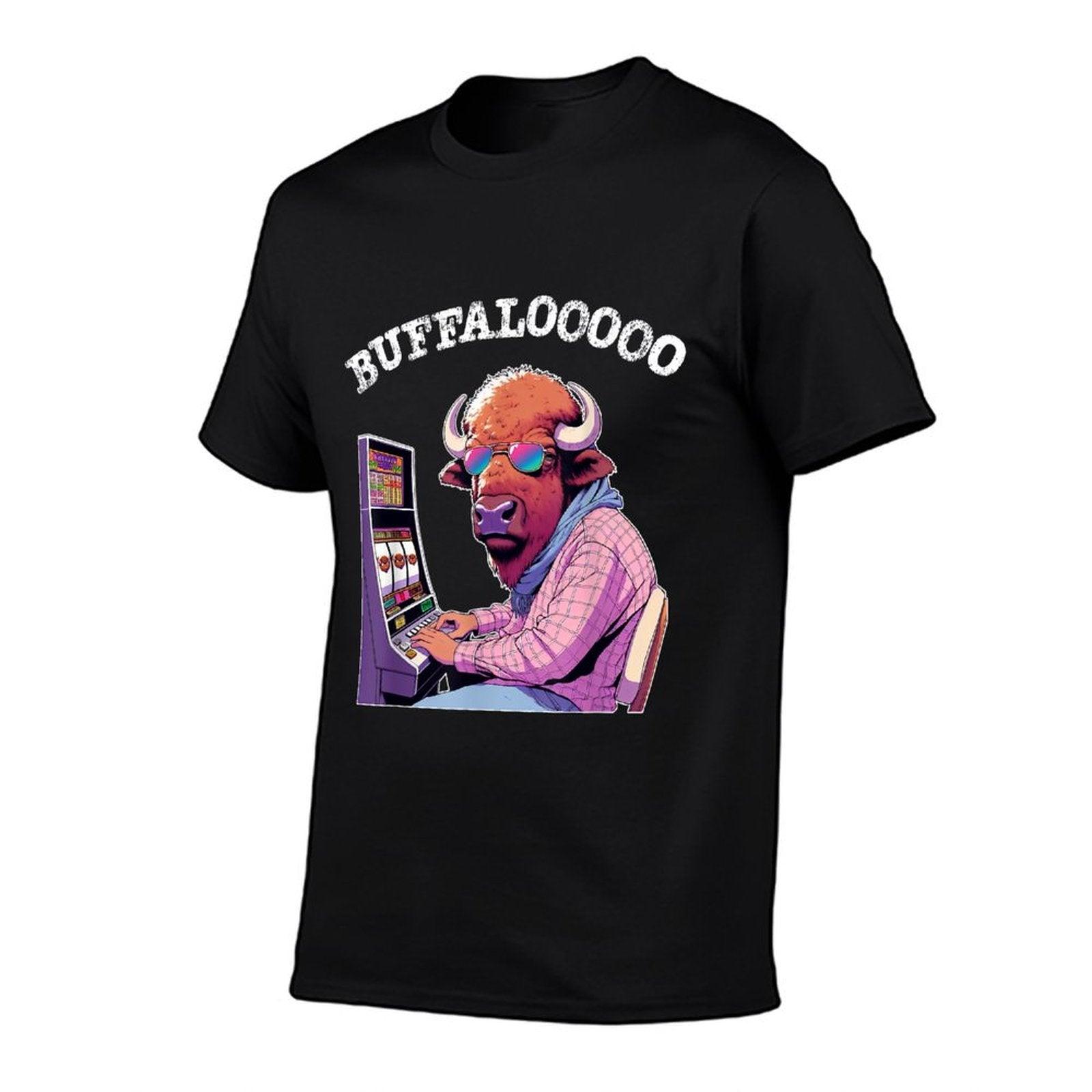 Lucky Buffalo Casino Slot Machine BUFFALOOOOO Gambling T-Shirt