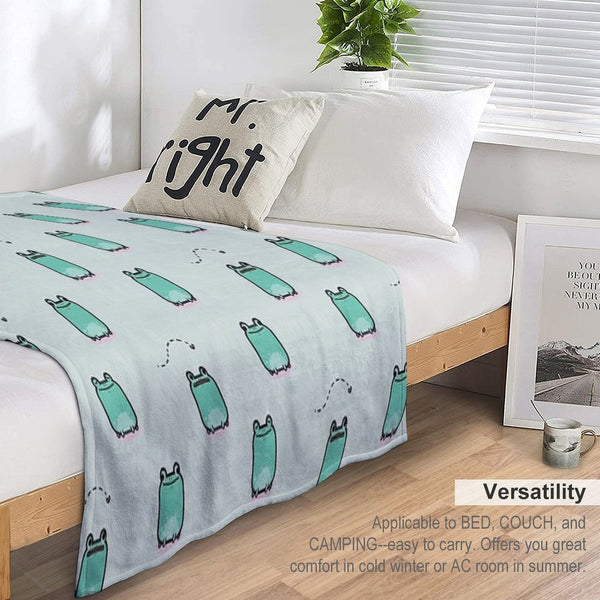 Cute Frogs Multi-functional Throw Blanket