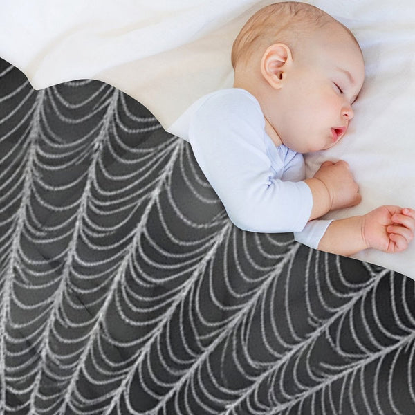 Spider Web Halloween Wrinkle-free Throw Blanket