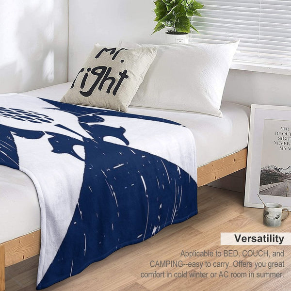 Saltire Scottish Flag And Scottish Thistle Comfort Throw Blanket