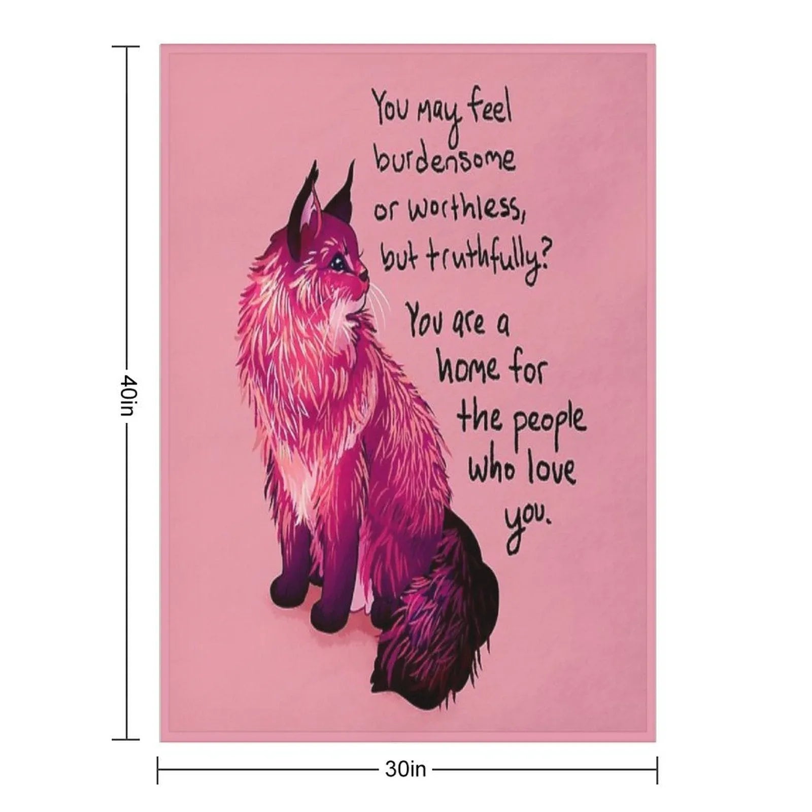 You Are A Home for The People Who Love You Norwegian Forest Cat Throw Blanket