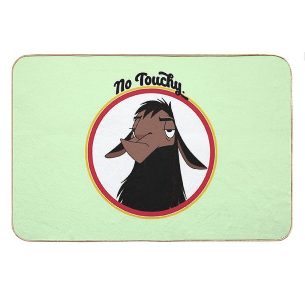 Kuzco NO TOUCHY Sad Llama Emperor's New Groove Emperor David Spade Back Off No Touch Funny Gift Bath Mat