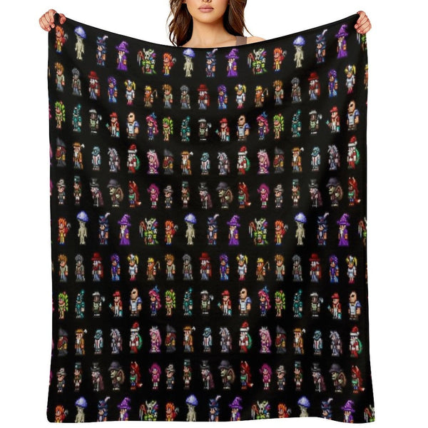 Terraria NPCs Versatility Throw Blanket