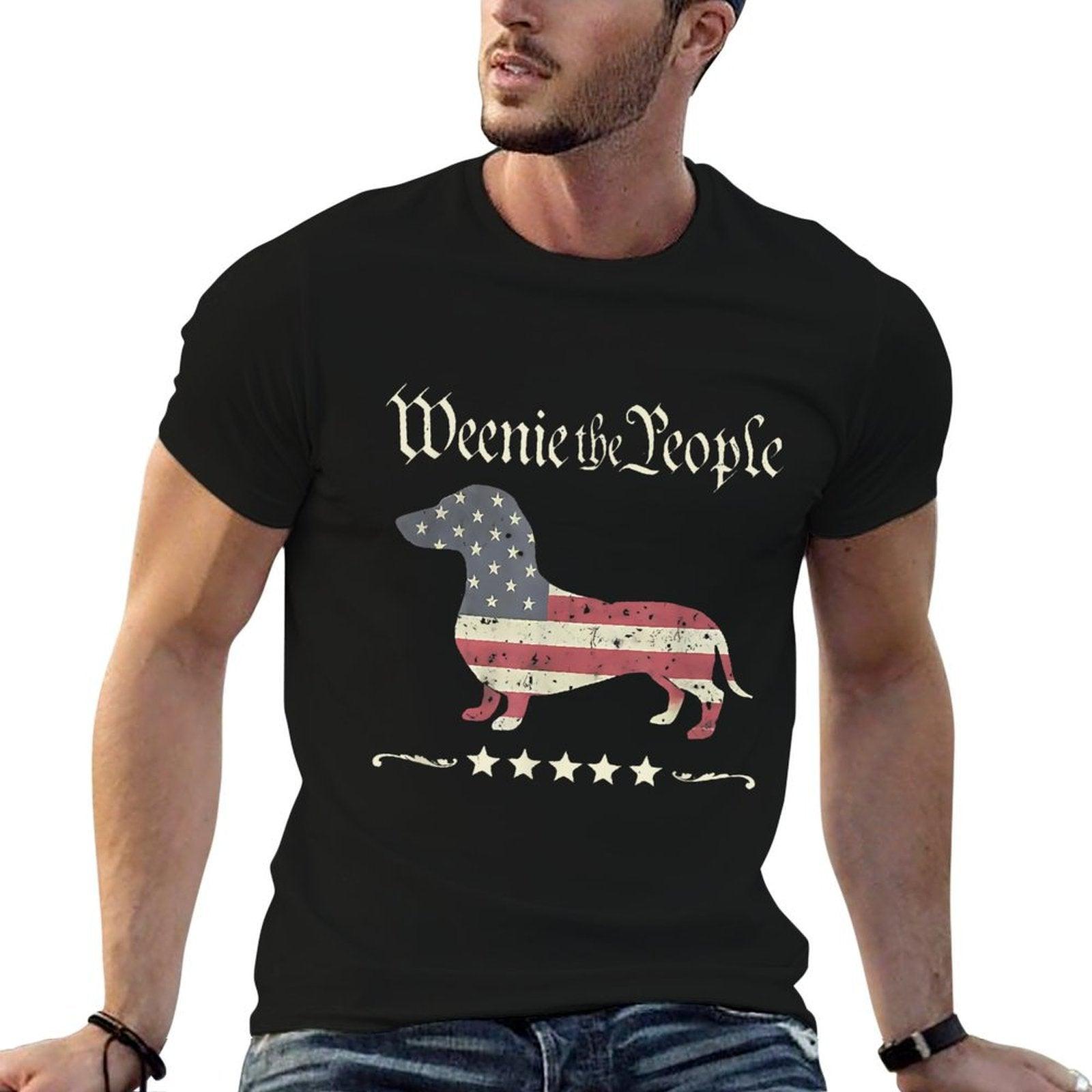 Weenie The People Dachshund 4th of July  Moisture-wicking T-Shirt