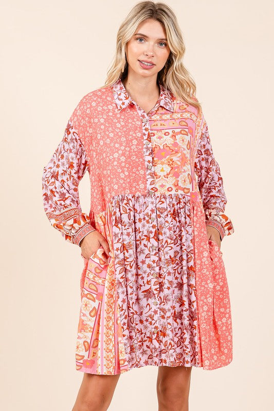 New Summer Floral Tie Waist Flutter Sleeve Tiered Dress – Feminine, Elegant, Cheerful, Bohemian Chic, Flowy & Graceful, Lightweight Rayon-Linen Blend Dress