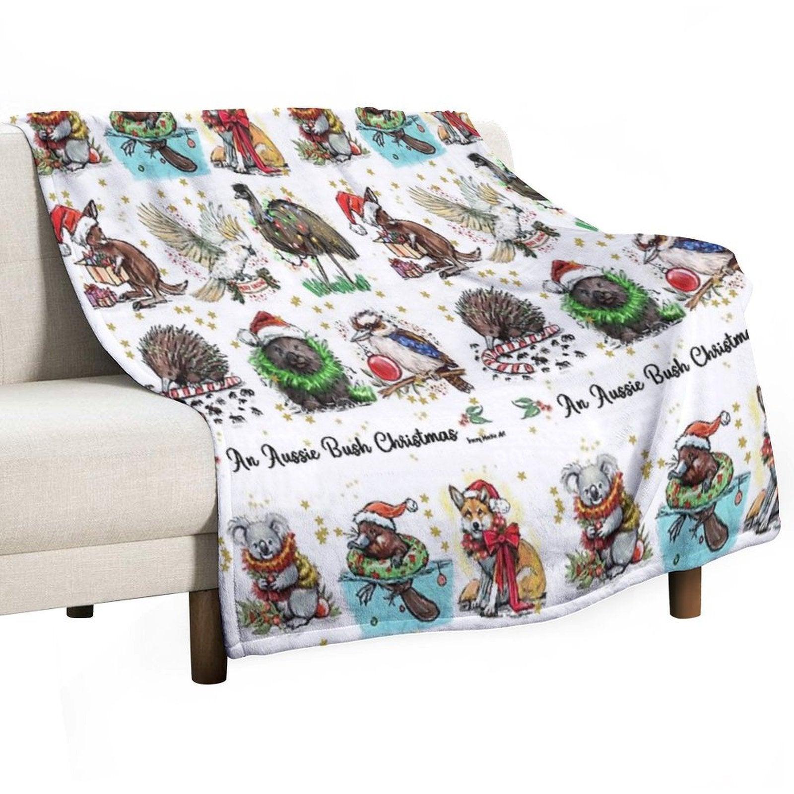An Aussie Bush Christmas Throw Blanket