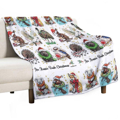An Aussie Bush Christmas Throw Blanket
