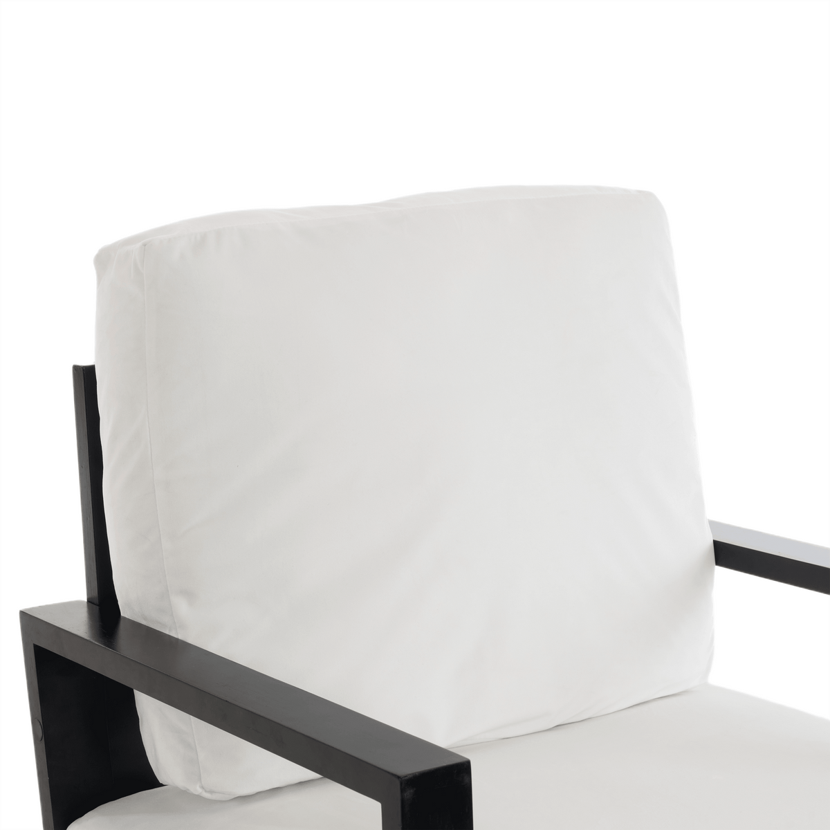Mid-Century Modern Armchair with Solid Wood Frame