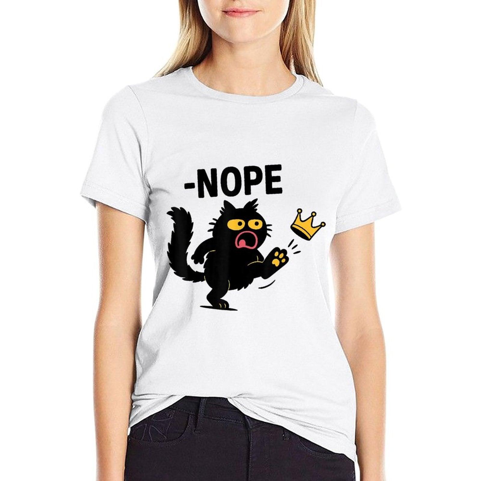 No Kings in America Black Cat  Moisture-wicking T-Shirt