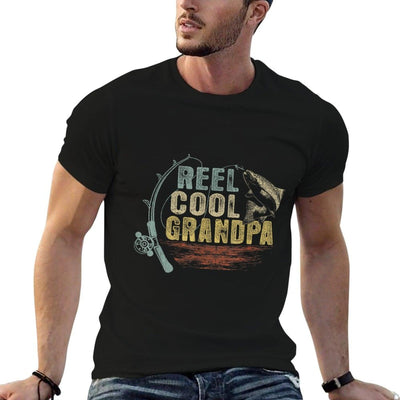 Funny Fishing Vintage Reel Cool Grandpa T-Shirt