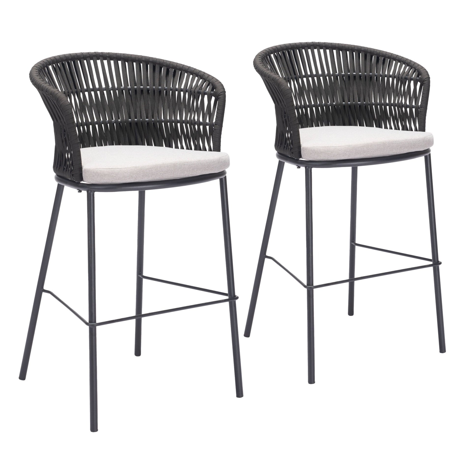 Freycinet Barstool (Set of 2) Black