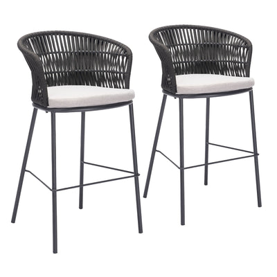 Freycinet Barstool (Set of 2) Black