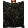Just Witch Things (black And Beige) Throw Blanket