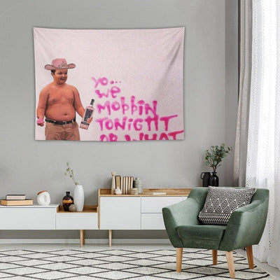 Gibby Pink Cowboy Hat Mobbin Or What Tapestry