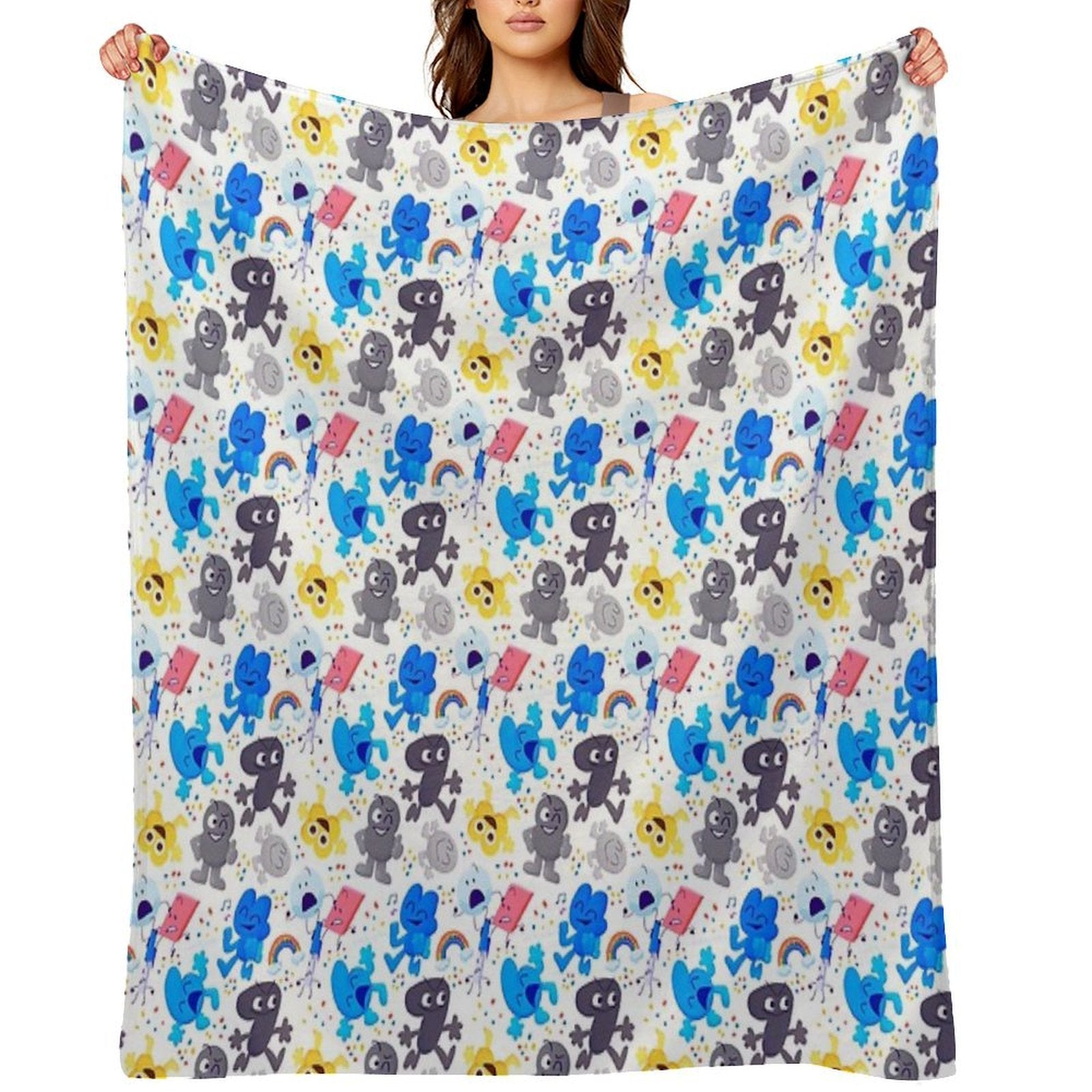 Bfdi Pattern Quick-dry Throw Blanket
