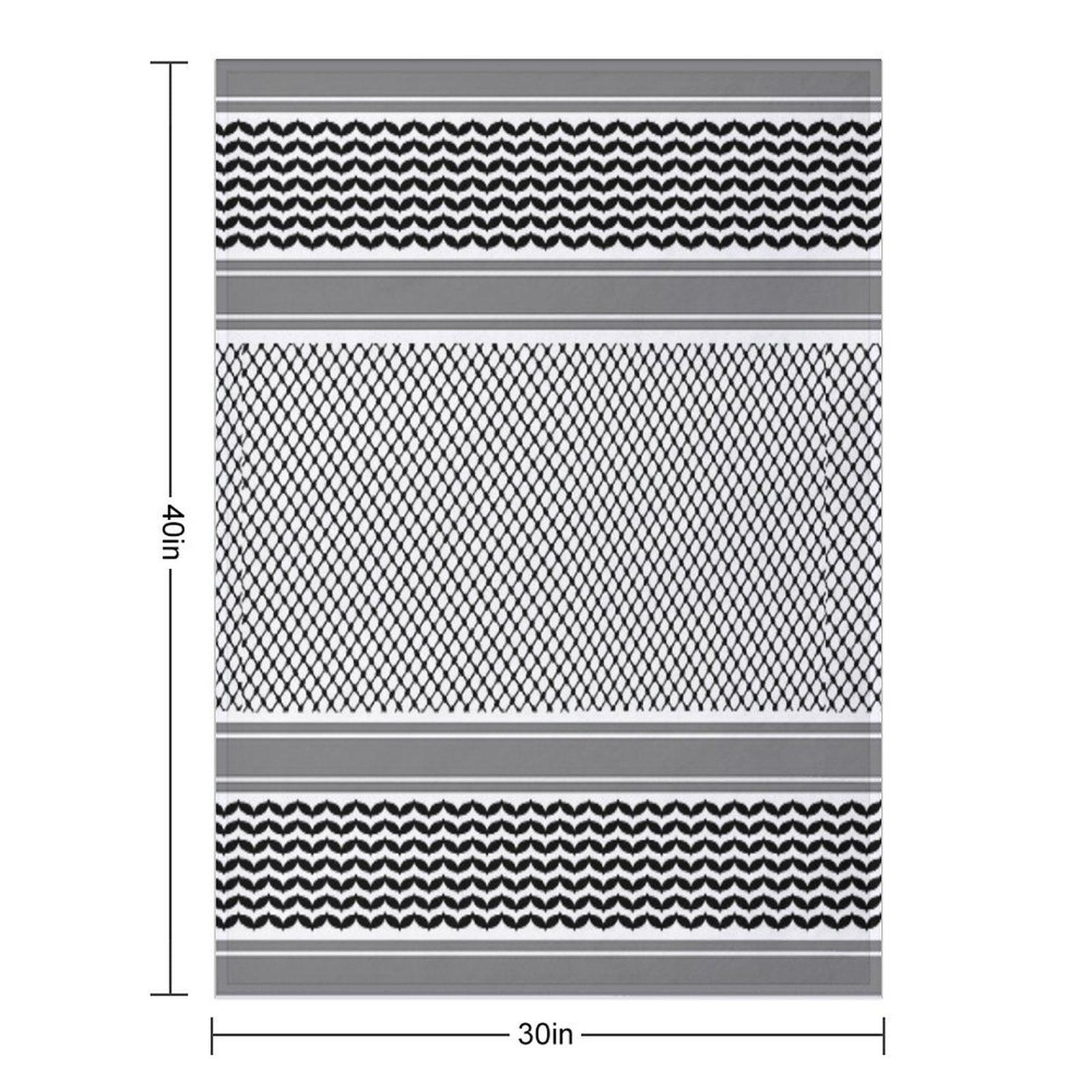 Palestinian Keffiyeh - كوفية  فلسطينية Throw Blanket