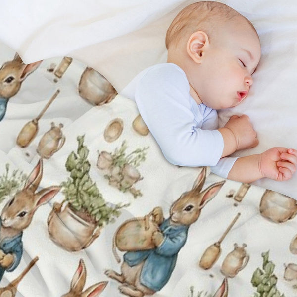 Peter Rabbit Watercolour Lightweight Throw Blanket