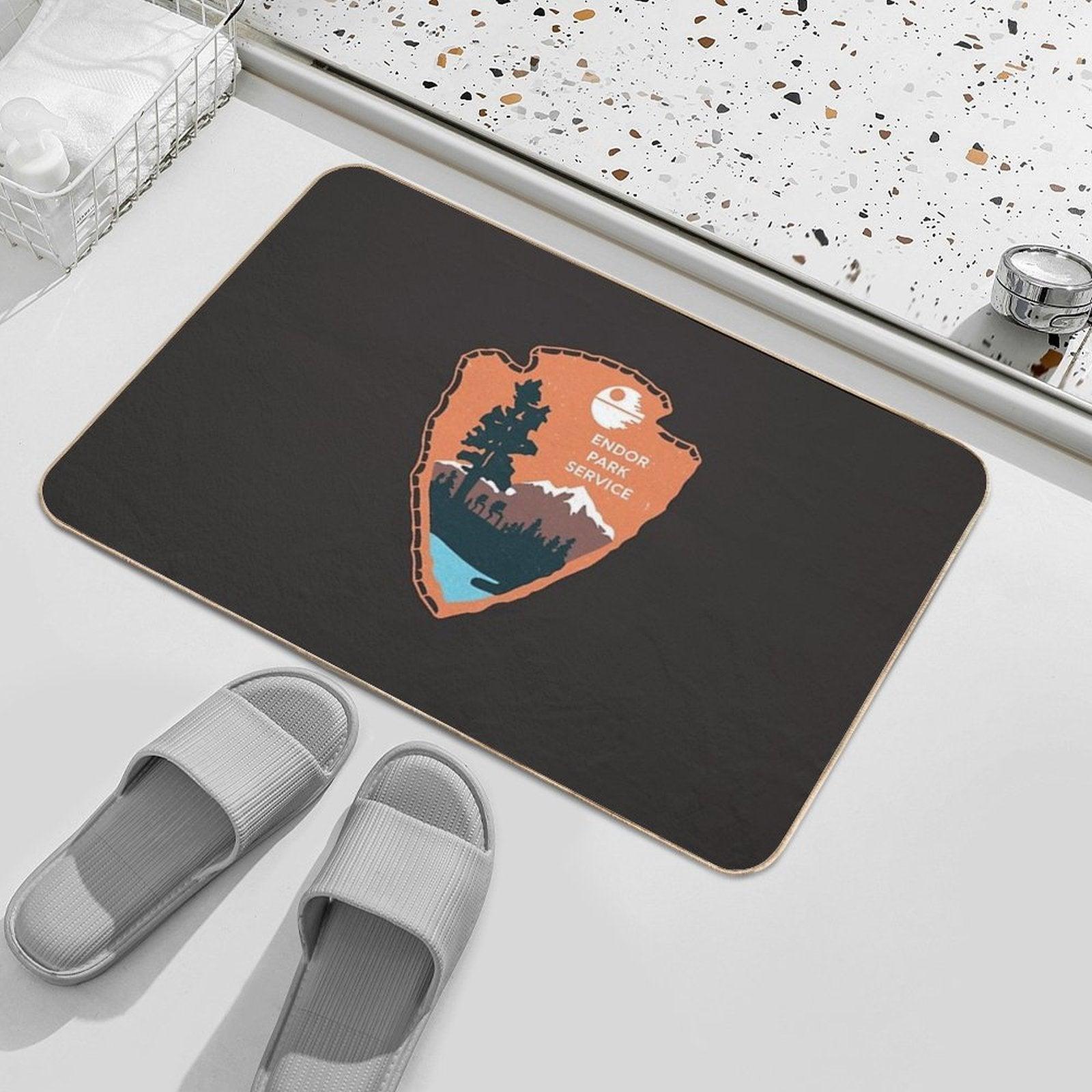 Planetary Park Badge  Long-Lasting Bath Mat