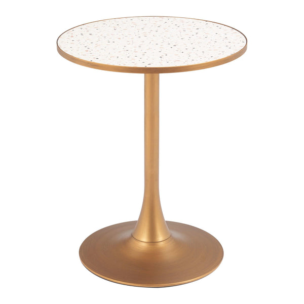 Bite Bistro Table Beige & Gold