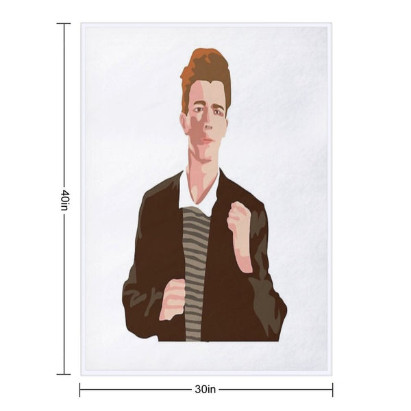 Rick Roll Lightweight Throw Blanket