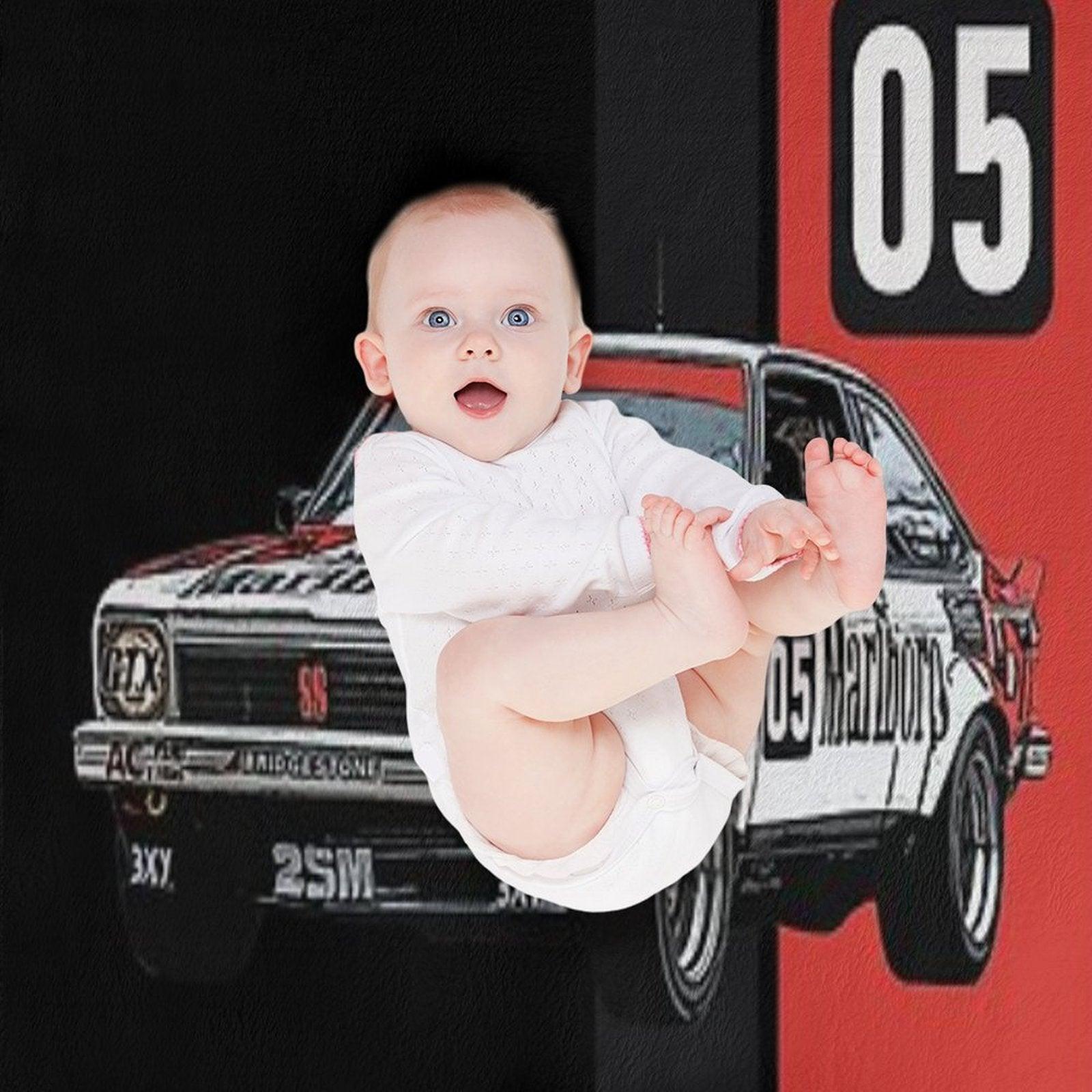 Holden Brock Torana Black And Red Stripe Throw Blanket