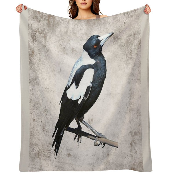 Australian Magpie Lightweight Throw Blanket