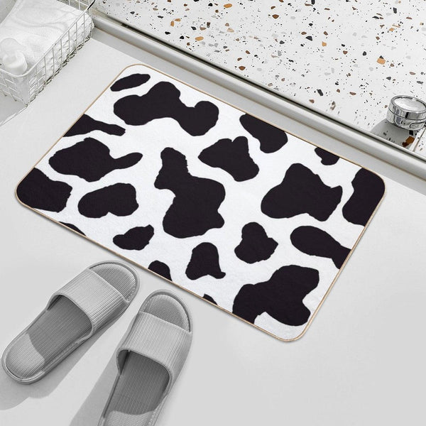 Cow Print Bath Mat