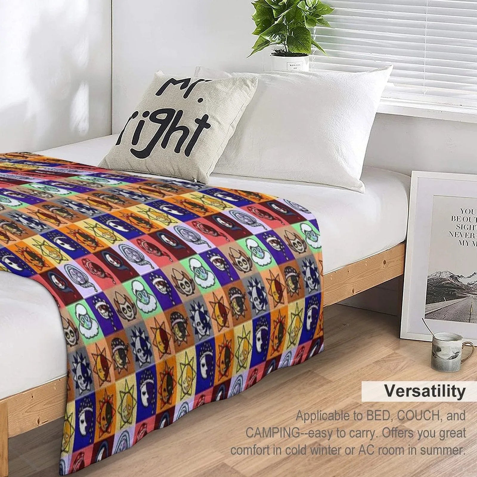 Sun And Moon Show Gang Throw Blanket