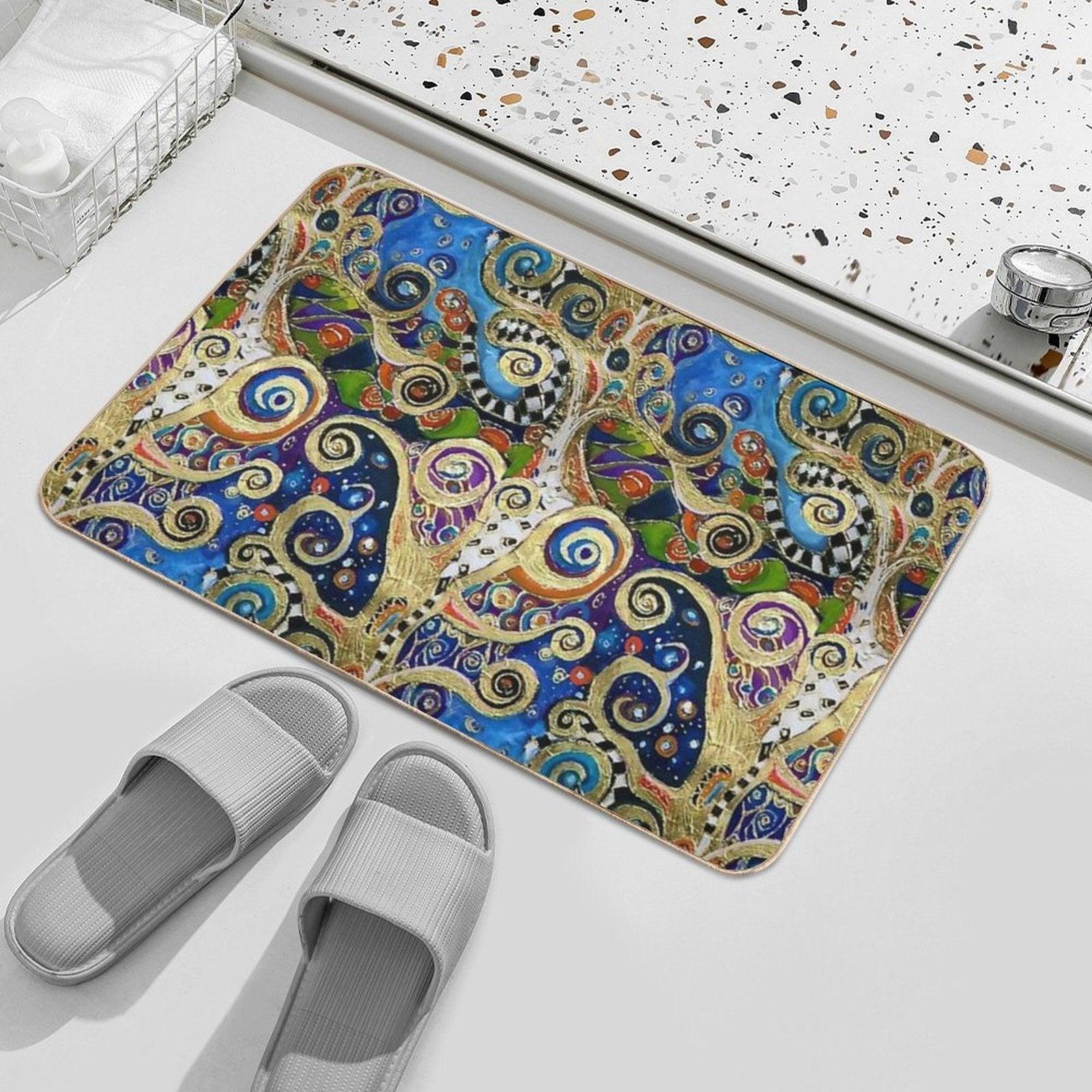The Changing Seasons of Klimt Bath Mat