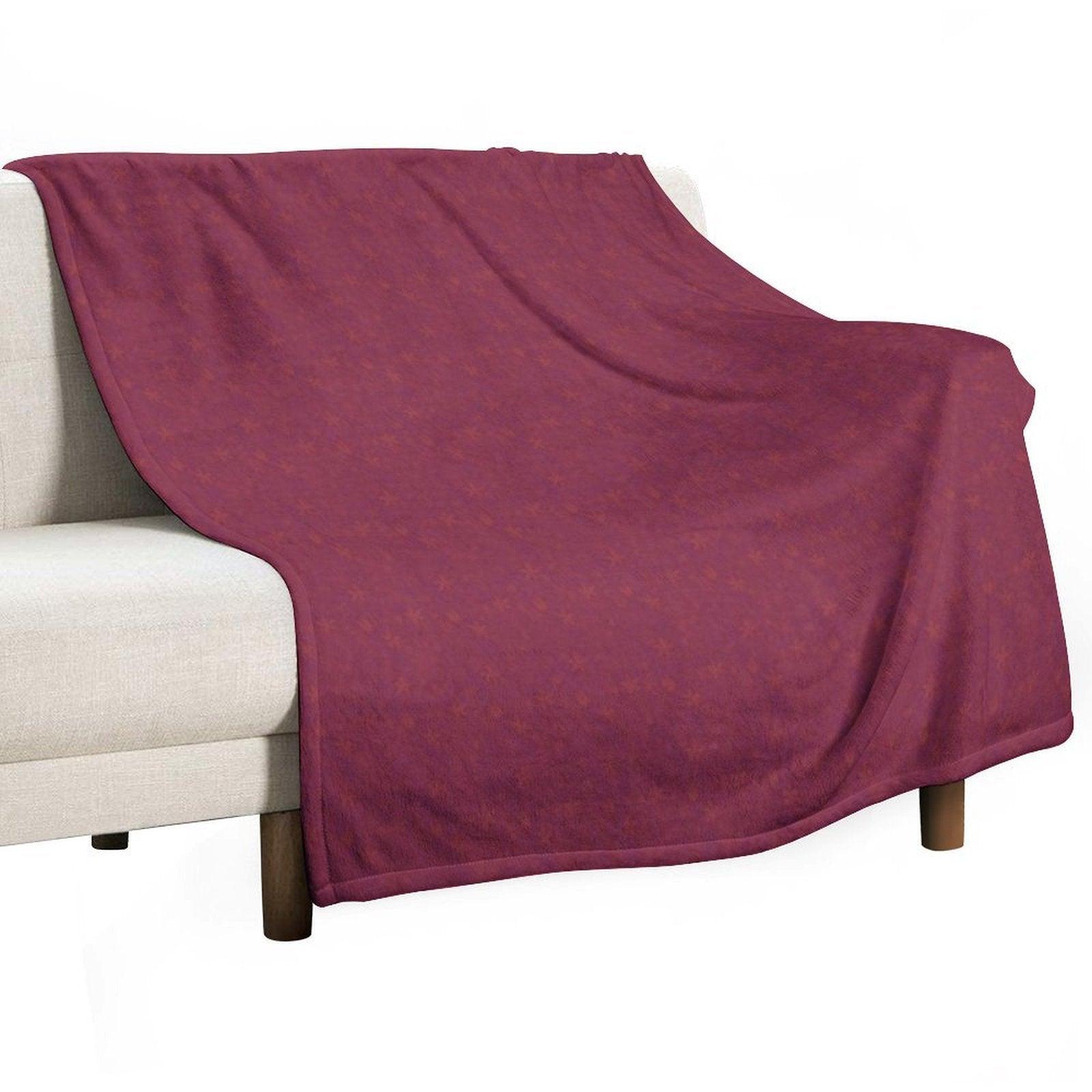 Floral Artwork Throw Blanket