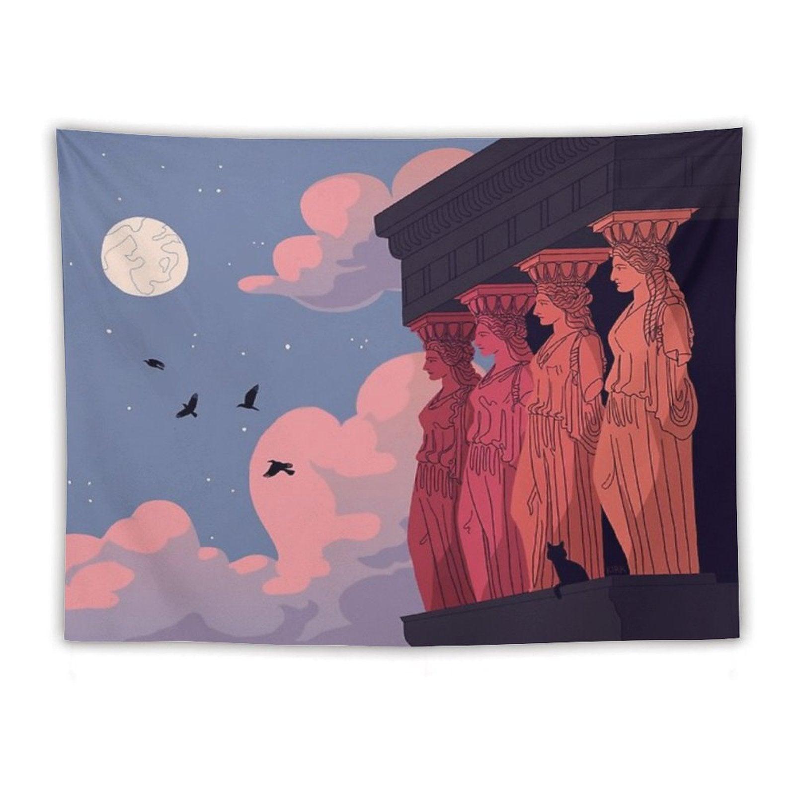 Caryatids at Dusk Tapestry