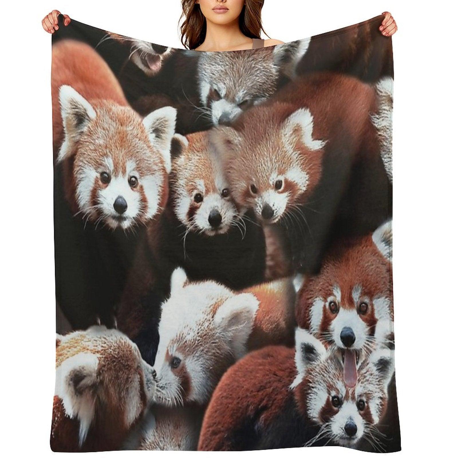 Red Pandas Throw Blanket