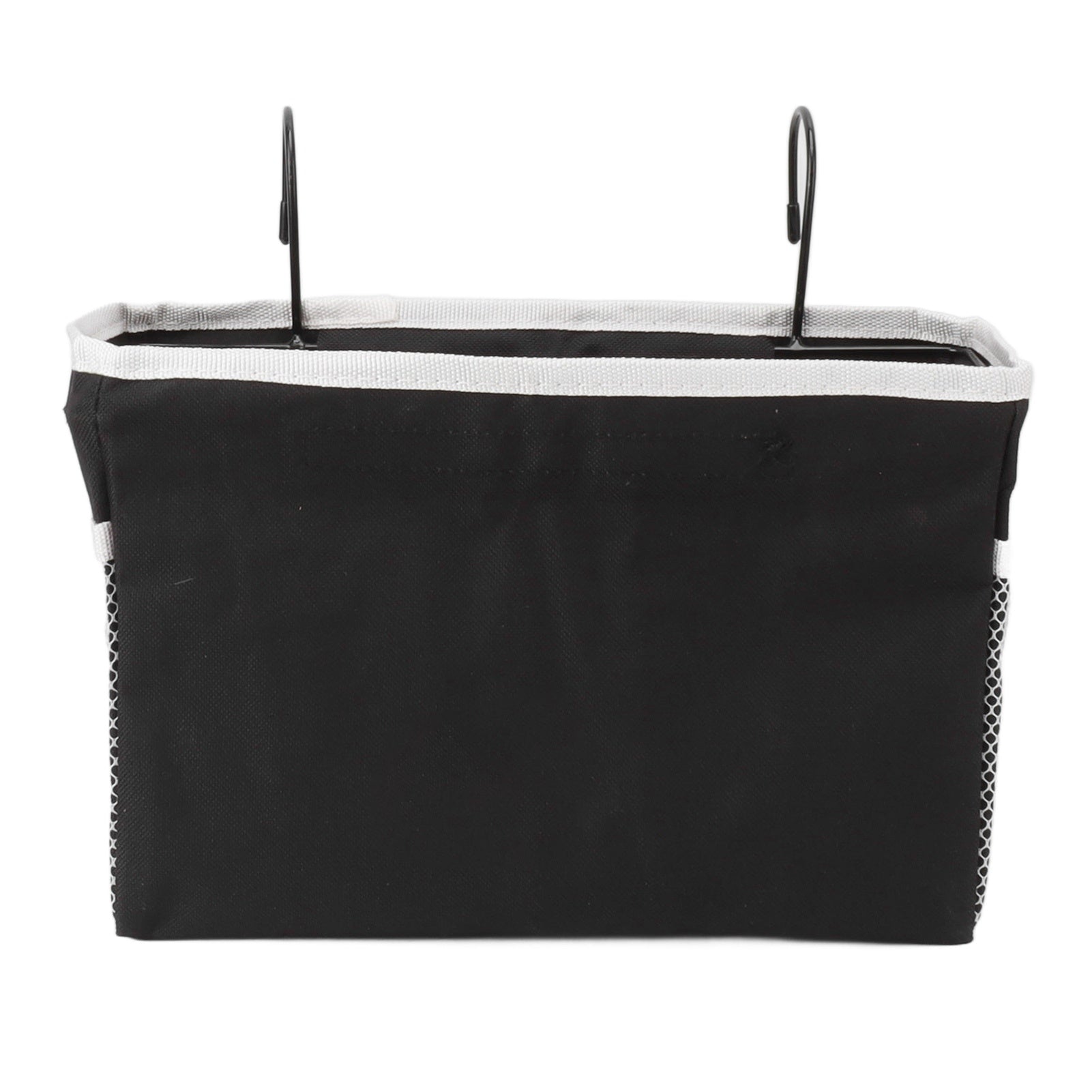 Bedside Storage Basket Hook Hanging Canvas Bag Rail Organization Shelf for Dormitory Office Living Room
