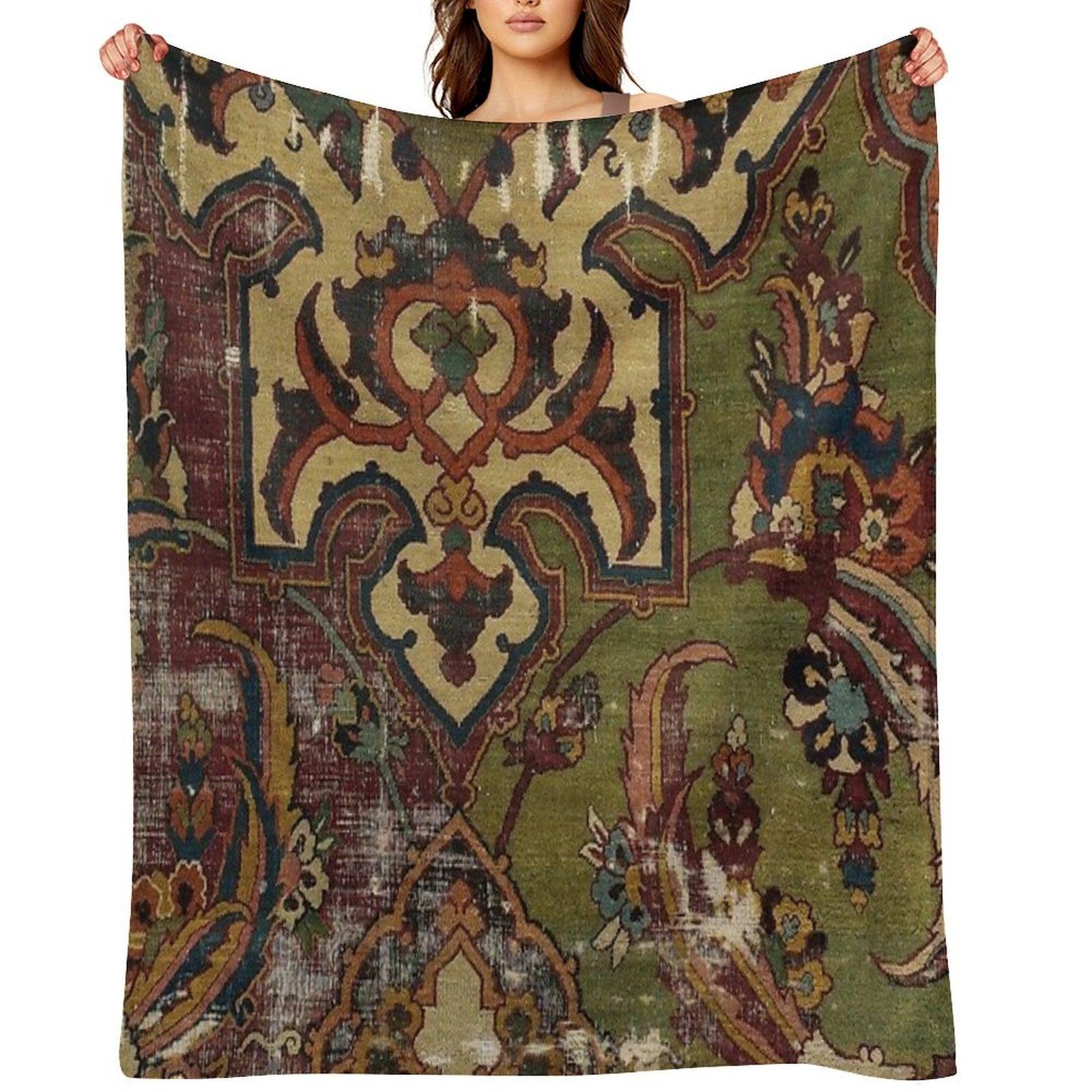 Antique Kilim 13 Throw Blanket