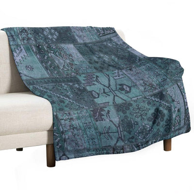 Persian Vintage Vintage Patchwork Woven Eco-conscious Throw Blanket