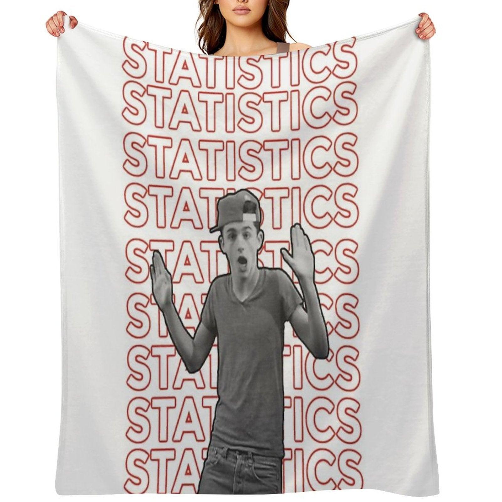 Timothée Chalamet Statistics Throw Blanket