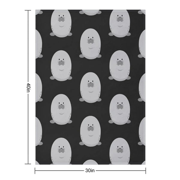Cute Chonky Seal Throw Blanket