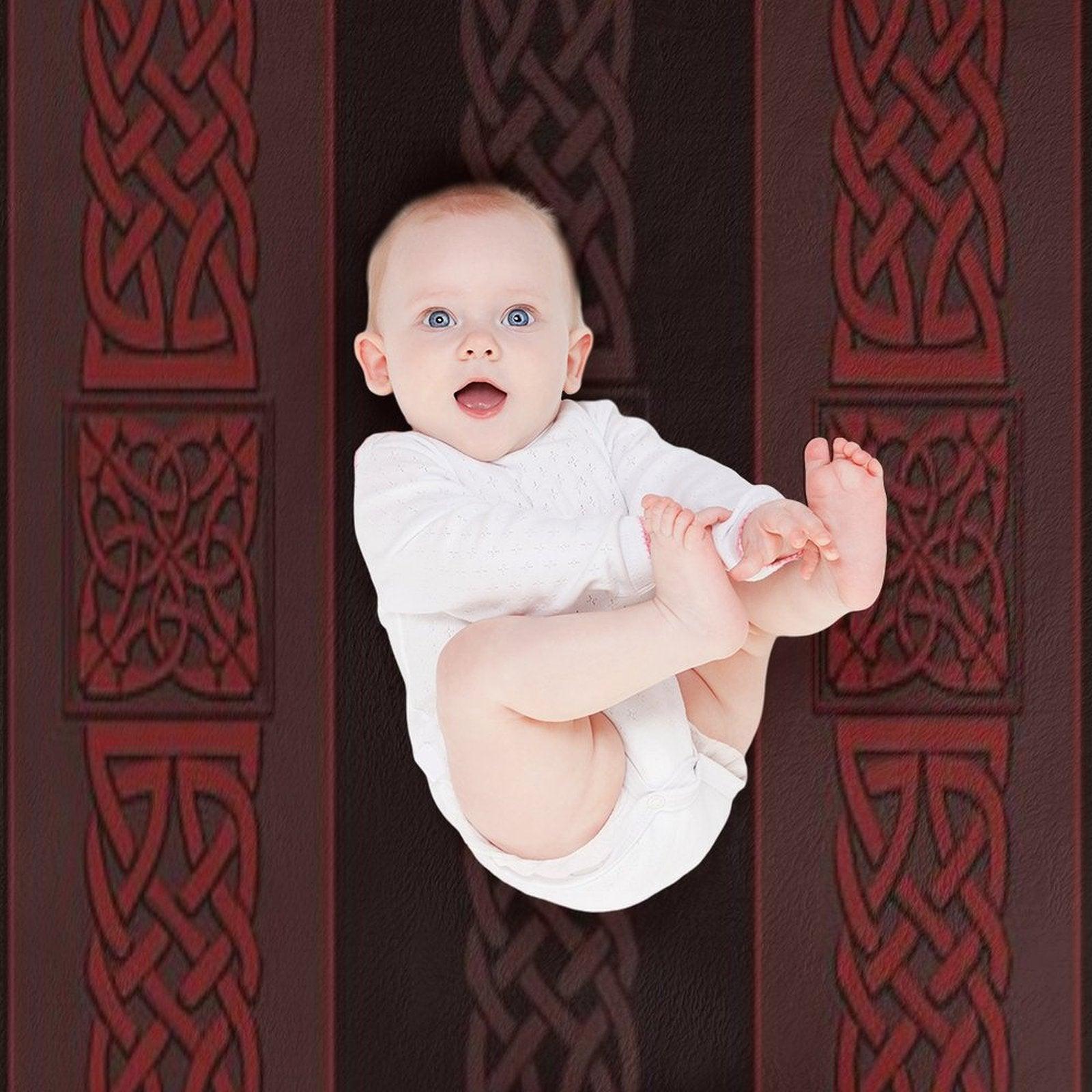Viking Dark Red Throw Blanket