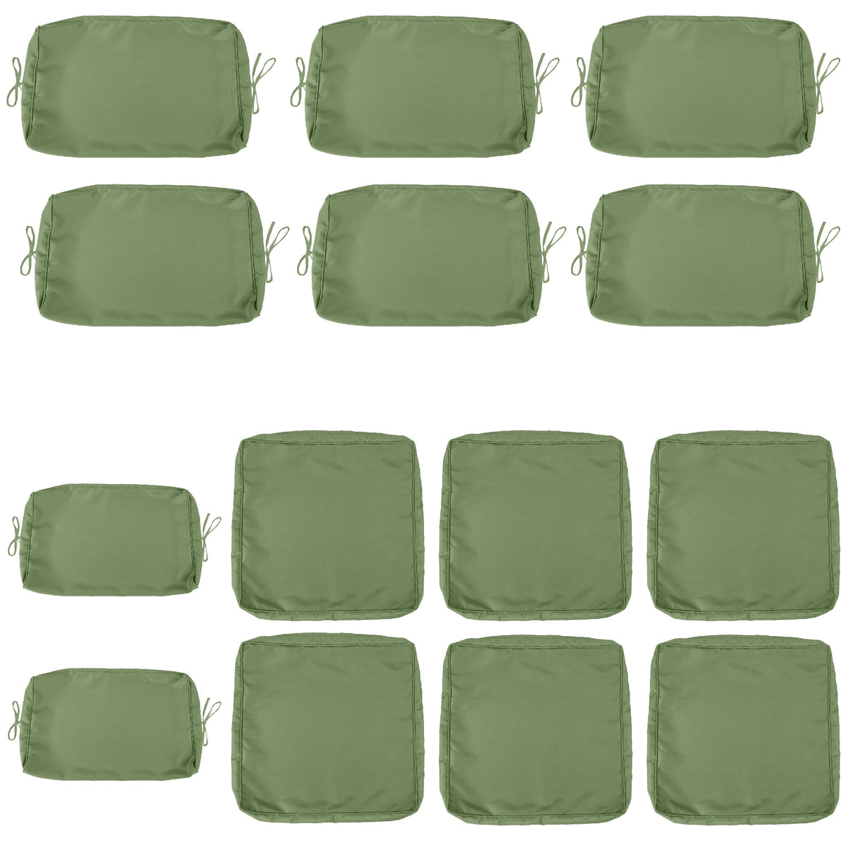 Cushion Covers for 7 Pcs Wicker Rattan Sectional Sofa
